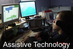 Photo of assistive technology application