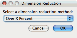 Selecting a dimension reduction method